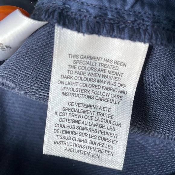 Tommy Bahama Dark Blue Linen Blend Straight Chino Pants 35x30 35841 - Picture 6 of 13